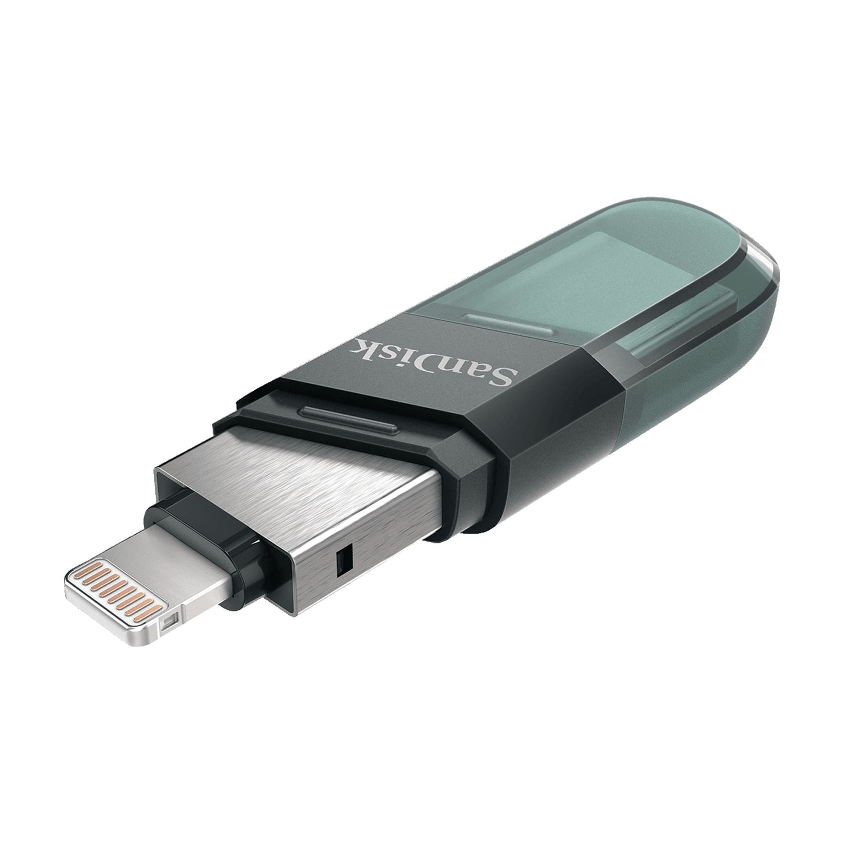 SanDisk 128GB iXpand Flash Drive Flip, for iPhone and iPad, Sea Green - SDIX90N-128G-GN6NE