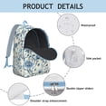 thumbnail image 4 of Stunning Floral Pattern Backpack for School College Roomy Bookbag with Laptop Compartment Reliable Backpack Gift for Commuting Travel, 4 of 5
