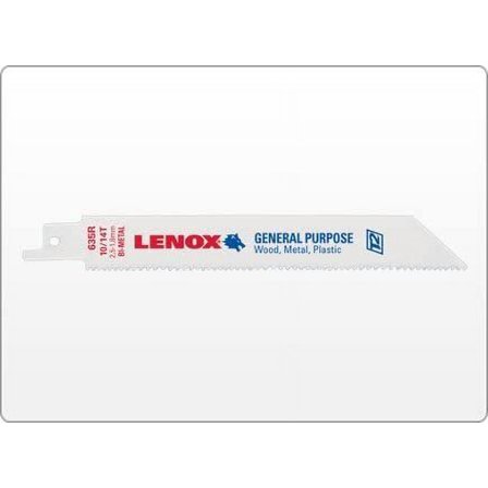 Lenox 20580-810R 8" 10 TPI Bi-Metal Gen. Purpose Reciprocating Saw Blade