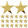 thumbnail image 1 of 25Pcs Paper Star Cutout Golden Color Star Confetti Cutouts Wedding Wall Party Supply, 1 of 8