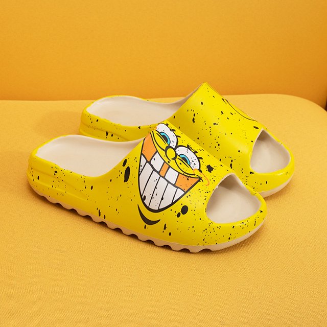 Moda Yeezy Slide Sandals Unisex Cartoon Sandalia Hombres Y Mujeres Zapatillas De Playa
