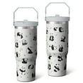 thumbnail image 2 of 1pc Panda Lover 30oz Tumbler with Straw & Handle - Insulated Stainless Steel Cup | Holiday Gift for Man Women (Christmas, Valentine's, Birthday), 2 of 7