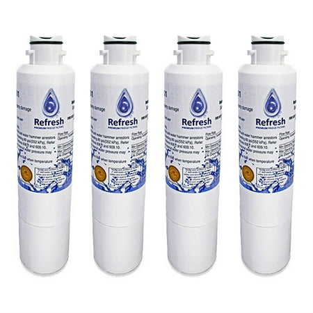 Replacement For Samsung HDX FMS-2 Refrigerator Water Filter - by Refresh (4 Pack)
