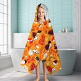 thumbnail image 6 of Fall Hedgehog Leaves Hooded Bath Towel，60"x35" for Ages 3 To 12 Kids, Quick Dry Lightweight Soft Microfiber Hood Beach Towel Cover Up for Kids, 6 of 7