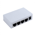 thumbnail image 6 of 10X 4 Port POE Extender 100Mbps 1 in 4 Out 250 Meters Network Switch Repeater IEEE802.3af/At,10 x 4 Port POE Extender,White, 6 of 6
