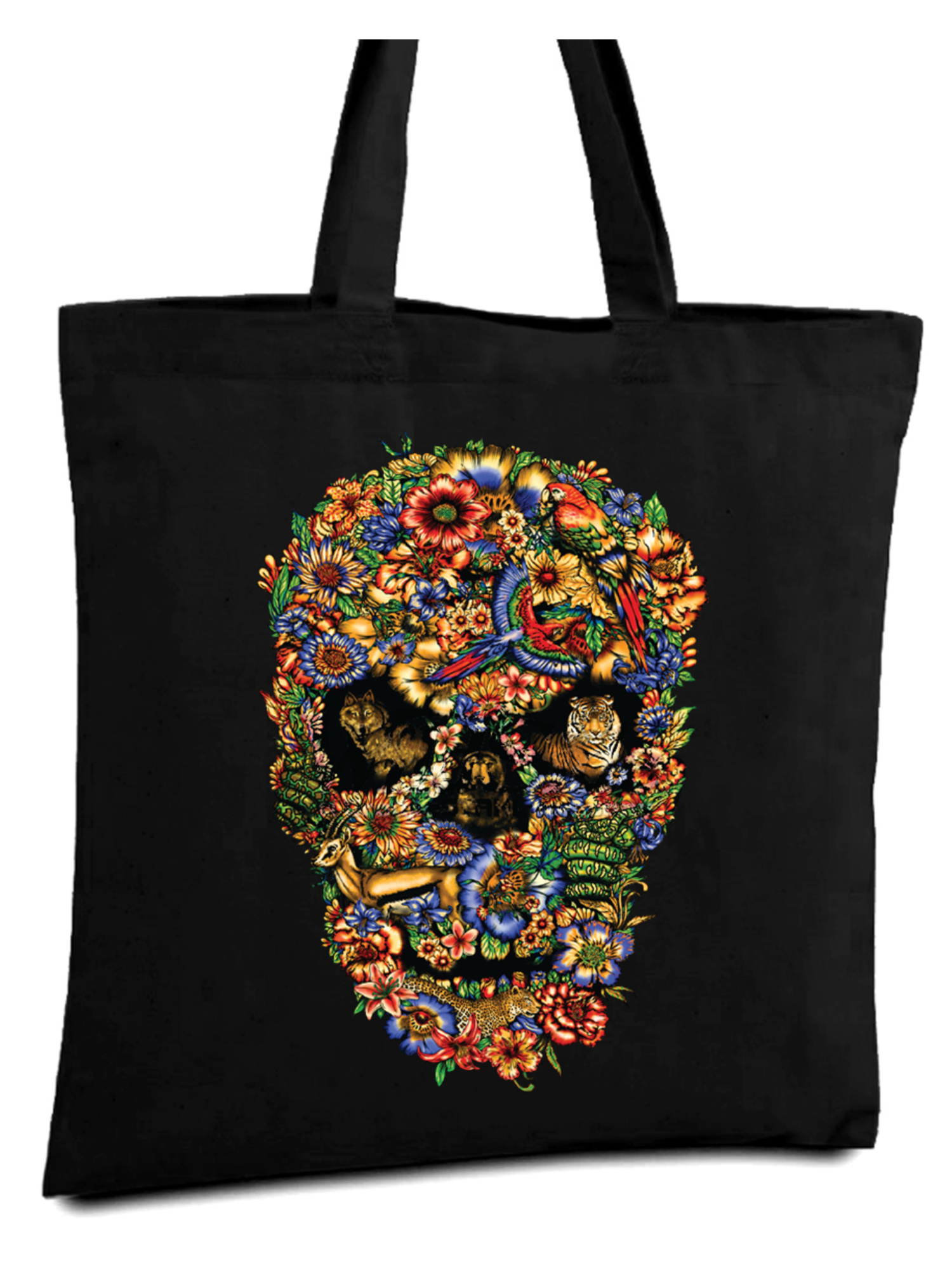 sugar skull tote bag