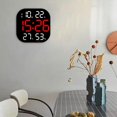 thumbnail image 3 of facefd Digital Wall Clock Temp Date Week Display Large Screen Adjustable Brightness Red, 3 of 8