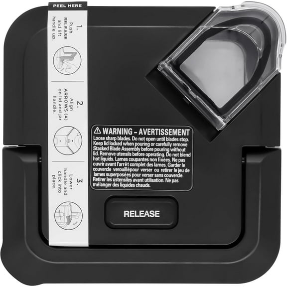 Locking Lid Replacement Compatible with Ninja BL610 BN751 Blender 72oz XL Pitchers New Model, Replacement Newer Square Top Cover for Ninja 72 OZ Pitcher BL642 BL710WM BN701 BN800 BN801 CO610B