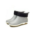 thumbnail image 1 of Gomelly Rain Boots for Men Waterproof Rubber Boots Lightweight Mud Garden Shoes Comfort Outdoor Work Boots Gray-1 6.5, 1 of 6