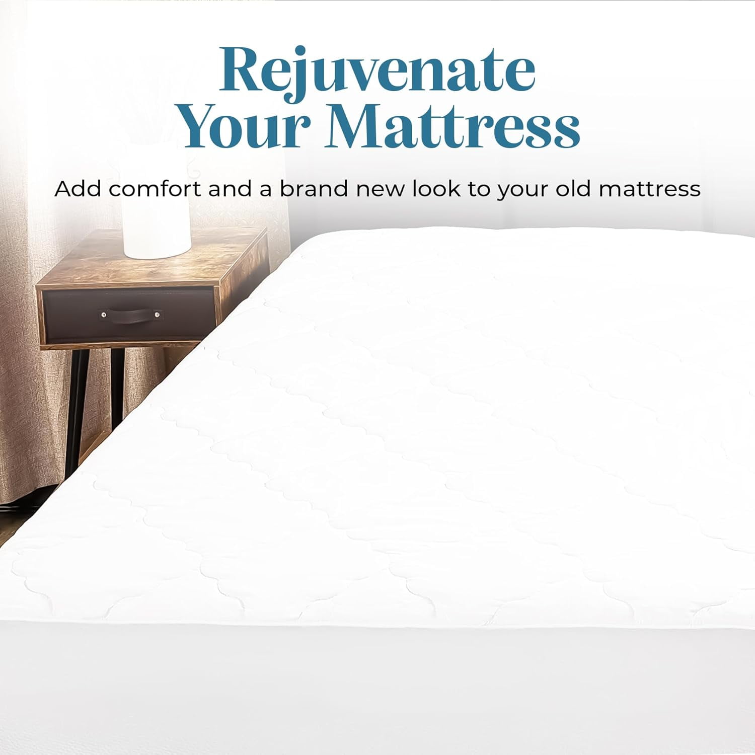 Micropuff Soft and Comfortable Cot (33 X 75) Size Mattress Pad - Simple and Easy to Use Mattress Pad - 100 gsm - Odorless Filing - Tight Elastic Stretch for Perfect Fit