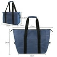 thumbnail image 2 of Large Capacity Insulated Picnic Basket Camping Travel Cooler Tote Bag Thermal Insulation for Outdoor Family Picnics Beach Days, UKHBMC | Navy, 2 of 8