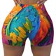 thumbnail image 2 of Fotbe Vibrant Parrot Splash Art Shorts Sin Costuras – Shorts Deportivos de Cintura Alta para Mujer, Elásticos para Gimnasio, Yoga, Running o Ciclismo-X-Large, 2 of 8