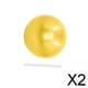 thumbnail image 1 of Paquete de 2-6 pelotas pequeñas de Pilates, pelota de entrenamiento resistente para equilibrio de gimnasio en casa, color amarillo 2 piezas, 1 of 8