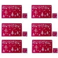 thumbnail image 1 of 6PCS Christmas Table Mat Creative Decorative Christmas Placemat with 6 Cup Mats, 1 of 10