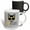 Multicolor, variant on 3drose, Hipster Cat with a Mustache and Yellow Sunglasses with Catatude, 11oz Two-tone Black Mug