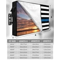 thumbnail image 2 of Blue White American Police Flag Outdoor TV Cover 30-32 Inch Weatherproof, Enforcement Officers Outdoor TV Covers, Waterproof TV Covers for Outside TV, 2 of 7