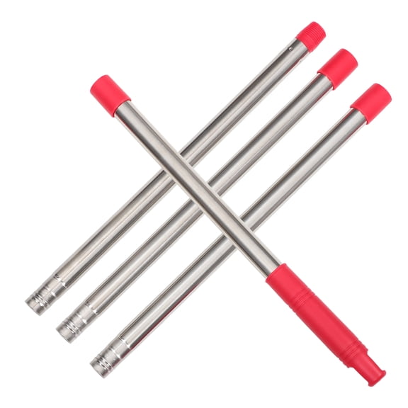 Raindrops Broom Pole 1 Set Stainless Steel Mop Extension Rod Household Cleaning