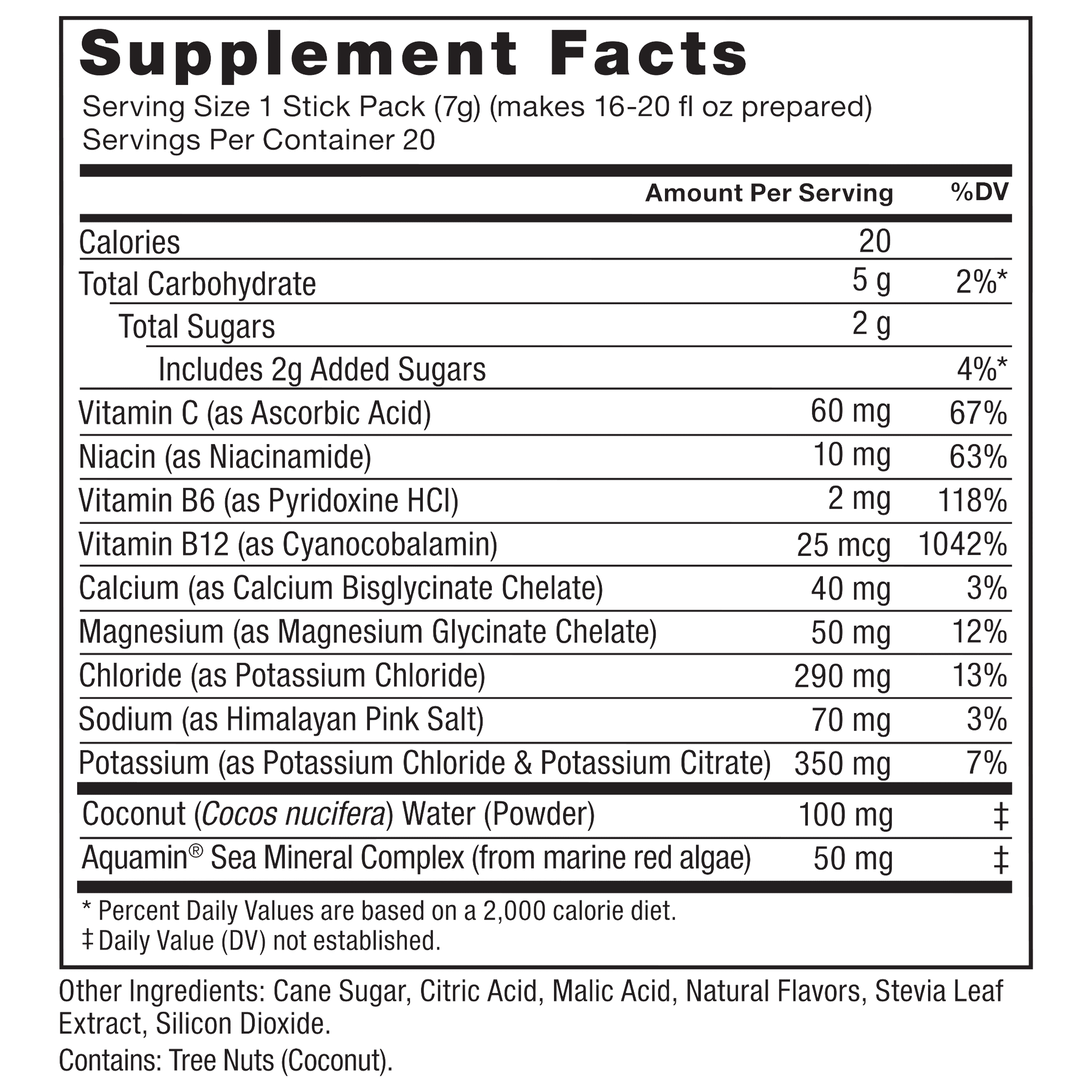 Force Factor Liquid Labs Electrolyte Powder, Hydration Powder with 5 Electrolytes, Vitamins, Minerals & Antioxidants, Tropical Fruit, 20 Stick Packs