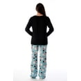 thumbnail image 4 of Just Love Ultra-Soft Womens Pajama Pant Set with Nightgown & Matching Socks  Luxurious Sleepwear (Jolly Snowman, Large), 4 of 4