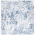 thumbnail image 2 of SAFAVIEH Santa Monica Kayley Abstract Polyester Area Rug, Ivory/Dark Blue, 6' x 6' Square, 2 of 13