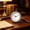 A, variant on Vintage Floral Alarm Clock Silent Non Ticking | Small Desk Clock with Handle for Bedroom Office Home Decor | Compact Quartz Analog Table Clock
