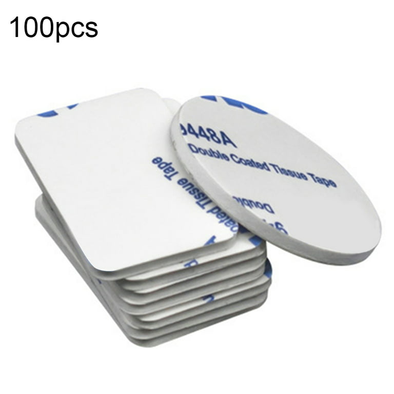 100Pcs Double Sided Foam Tape Adhesive Waterproof Strong Mounting Pad  Sticker White Foam 