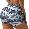 thumbnail image 2 of Sigee Sea Underwater Animals1 Print Women's High Waist Workout Shorts - Squat Proof, Tummy Control, Yoga and Gym Activewear-, 2 of 9