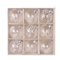 thumbnail image 1 of Inteprter Bolas de Navidad, grandes adornos navideños, árboles bohemios fáciles de adaptar, fiestas, suministros para fiestas de bodas. Kits de decoración para fiestas blanco 24.5*24.5*8cm, 1 of 6