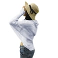 thumbnail image 2 of Eoperou Shawl Scarf See-Through Sunshade Protect Skin Ruffle Chiffon Protective Arm Sleeves Scarf for Travel, 2 of 8