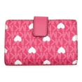 thumbnail image 2 of Michael Kors Women’s Jet Set Medium Printed Signature Logo Wallet (Hibiscus), 2 of 5