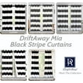 thumbnail image 6 of Driftaway Mia Stripe Room Darkening Grommet Unlined Window Curtains, Set Of Two Panels, Each 52”X63" (Black), 6 of 8