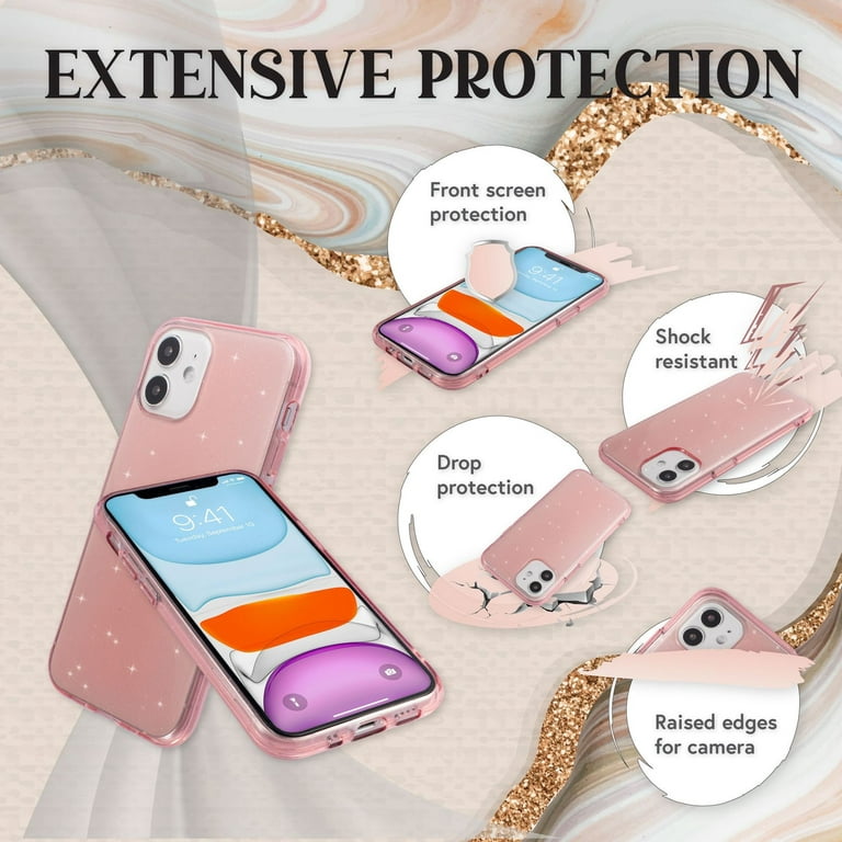 Insten Clear Case Compatible with iPhone 13 Mini (5.4 Inch) Soft TPU  Non-Yellowing Protective Cover 