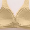 thumbnail image 5 of Qwertyu Daisy Bras for Older Women Front Closure No Wire Comfortable Convenient Buckle Bra Comfy Everyday Bra Complexion 44, 5 of 6