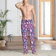 thumbnail image 5 of Mens Pajama Pants - Soft Sleep & Lounge Pants for Men, cartoon rainbow Skull Cuteness Casual PJ Bottoms Pants with Pockets, 5 of 5
