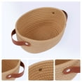 thumbnail image 2 of Unique Bargains 3Pcs Woven Storage Basket Khaki 9.1*7.1*3.9in, 2 of 5