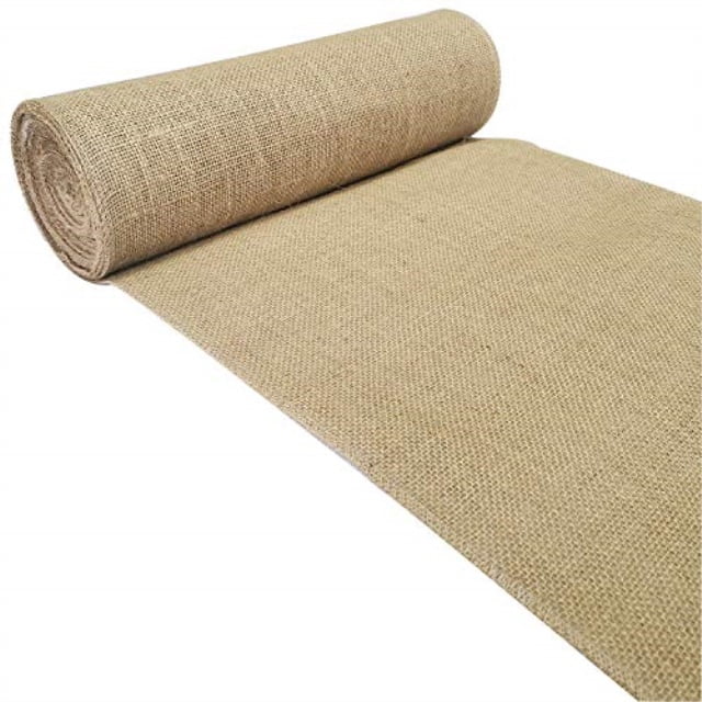 burlap table runner 14" wide x 12 yards (432 inches) extra long jute