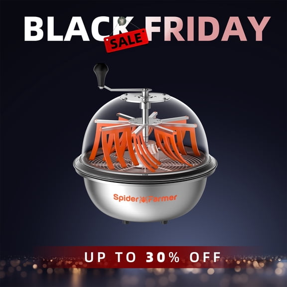 Spider Farmer 16" Bud Leaf Bowl Trimmer with Serrated Blades for Hydroponics