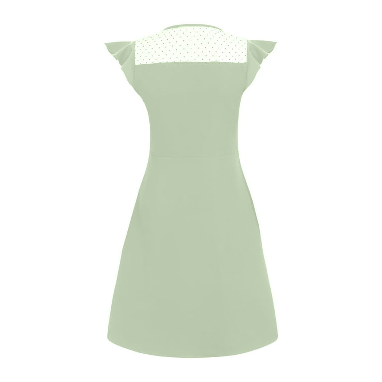 Gubotare Tween Party Dress Girls Dress Short Sleeve A-Line Swing Fashion Skater  Dress (Light Green,Size 10-12 Years) - Walmart.com