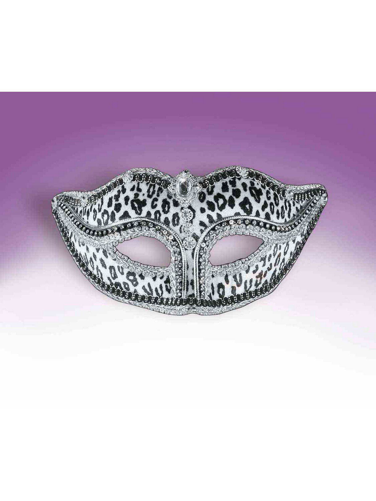 Leopard Print Domino Eye Mask Jungle Animal Masquerade Fancy Dress 