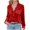 *2-Red, variant on VBVC Women's Velvet Sequin Shirt,Ladies Button-Down T-Shirt with Pocket,Lapel Party Blouse For Women,Red,Size S