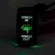 thumbnail image 4 of 7pin Laser Momentary Rocker Switch Winch In Winch Out 12v On-off-on Led Light Green, 4 of 4