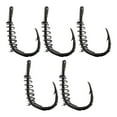 thumbnail image 1 of 25pcs/set Carp Fishing Hook with Spring Ring Barbed Swivel Explosion Hooks Jig, 1 of 8