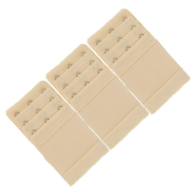 LOVEVER Rallonge de Soutien-Gorge Extensible Élastique 3 Crochets Néapolitain (Lot de 3)