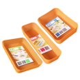 thumbnail image 1 of Bangcool Desk Drawer Organizers Plastic 3PCS Wide Drawer Storage Bins Vanity Drawer Trays, 1 of 10