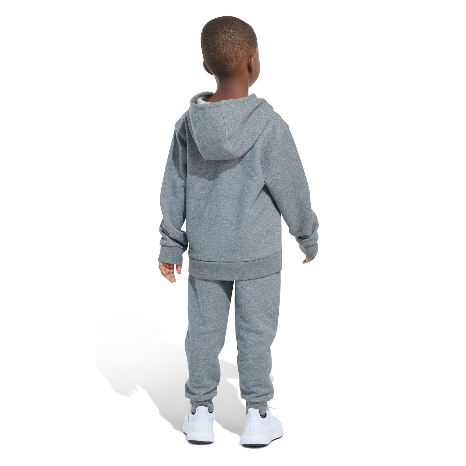 Boys 4-7 Adidas Minimal Logo Fleece Pullover Set Color: Gray Size: 6