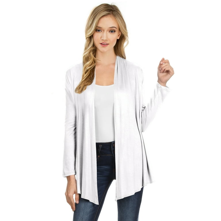 White shop drape cardigan