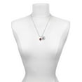 thumbnail image 3 of Delight Jewelry Silvertone 3-D Enamel Basketball Spinner Silvertone Script Initial Disc - K - Charm Necklace, 20"+3", 3 of 4
