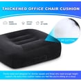 thumbnail image 6 of Extra Thick Seat Cushion, Large Chair Cushion Booster for Office Chair to Rise Height, Velvet Cover with Handle and Anti-Slip Bottom, PP Cotton Filling - Relieves Back Pain - 18"X16"X6" Black, 6 of 13