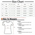 thumbnail image 3 of USSUMA Summer Tops for Women Trendy Linen Cotton Comfy Short Sleeve Dressy Shirts Blouses Round Neck Women's Tops Summer 2024 Floral Print Casual Tshirts Tunic Plus, 3 of 4