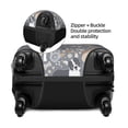thumbnail image 3 of Haiem Cute Dog And Flowers Luggage Cover Printed Suitcase Covers for Luggage Elastic Washable Suitcase Protector Fits 18-32 Inch Luggage-Medium, 3 of 8